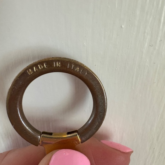 Louis Vuitton Black & Gold Enamel Key Chain/Bag Charm - Picture 4 of 12